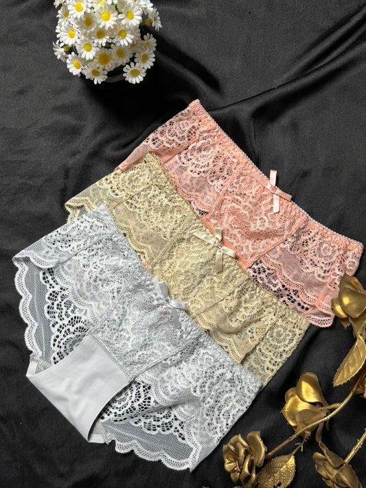Beautiful Mesh Lace Panty (Pack of 2)