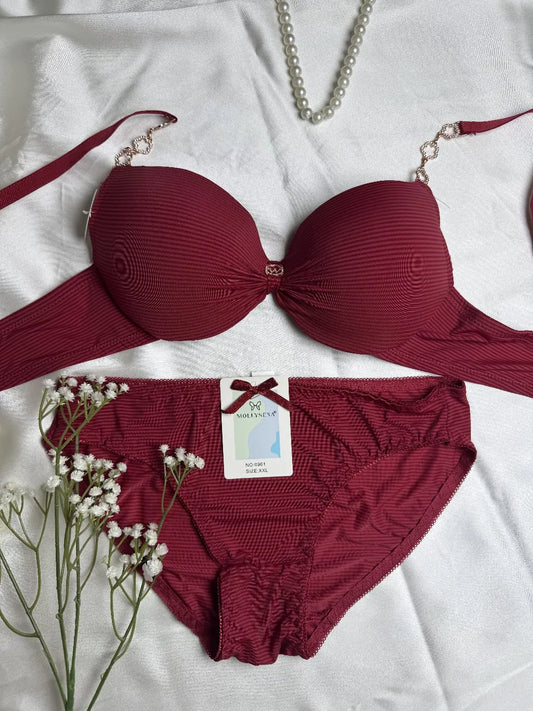 Ribbed Bra & Panty Set