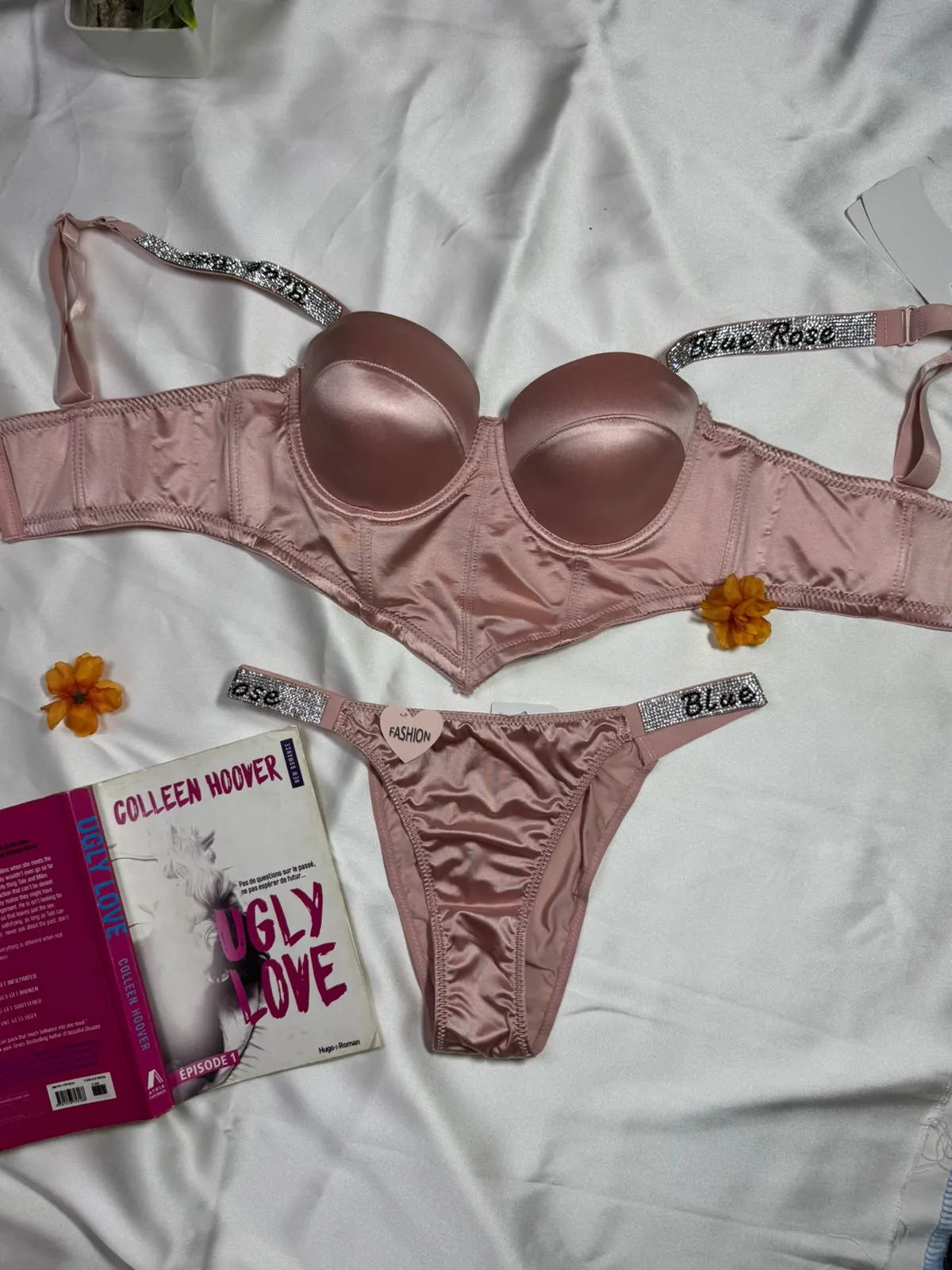 Blue Rose Elegant Bra & Panty Set