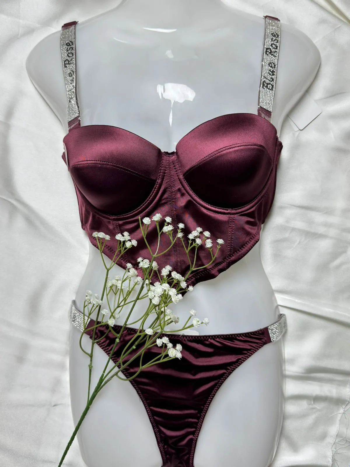 Blue Rose Elegant Bra & Panty Set