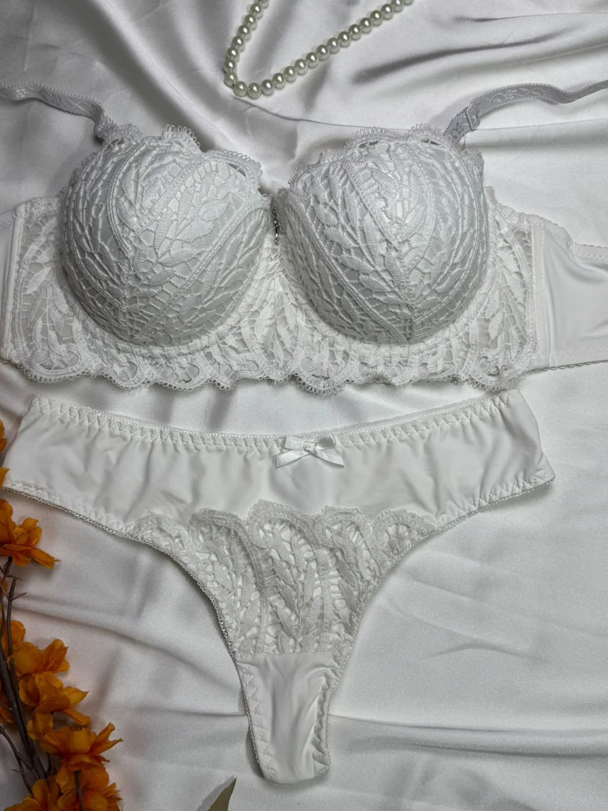 Angel Aura Mesh Lace Bra & Panty Set