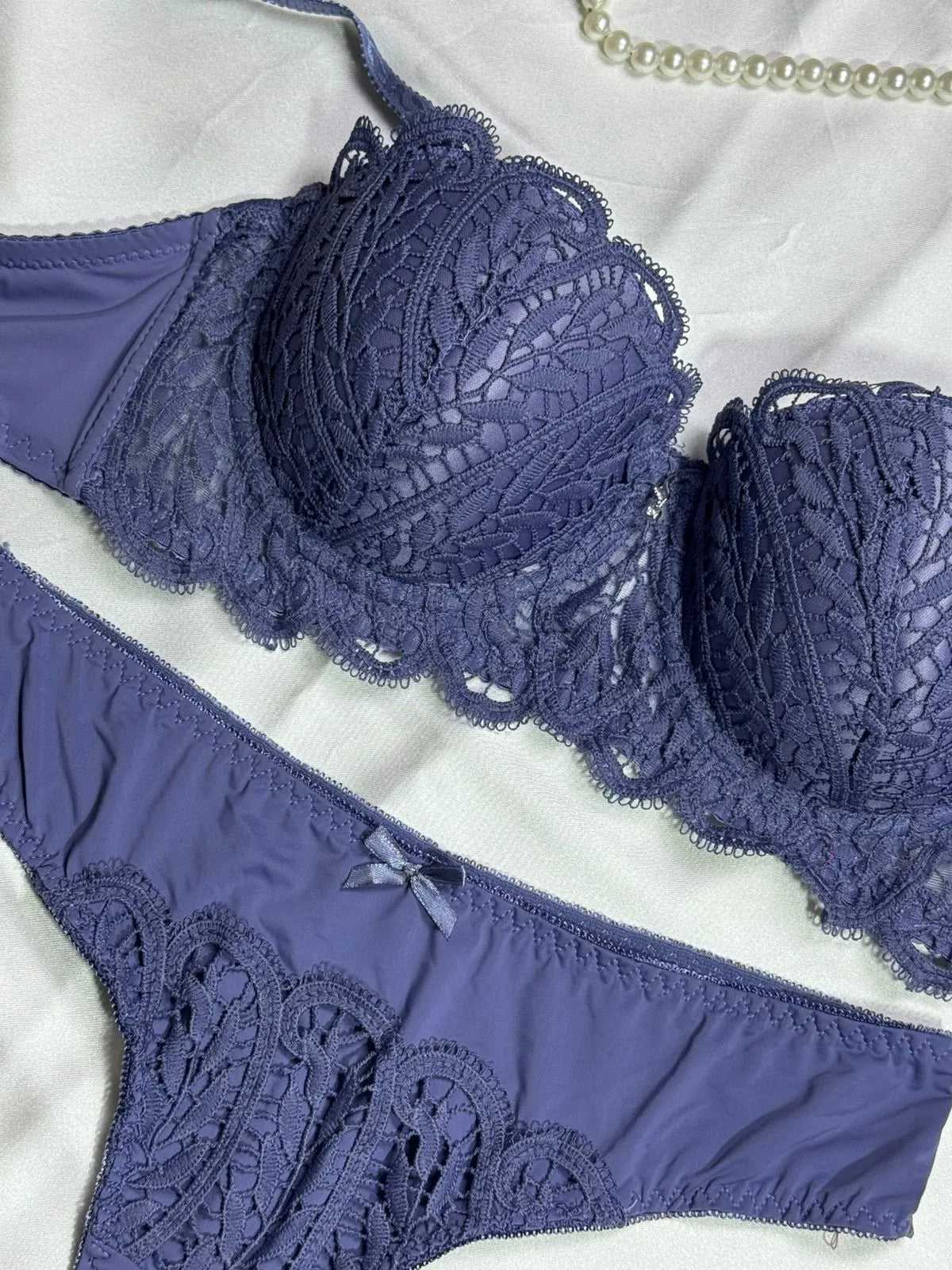 Angel Aura Mesh Lace Bra & Panty Set