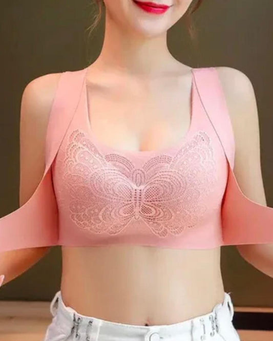 Front & Back Hook Seamless Bra (Removable Pad)