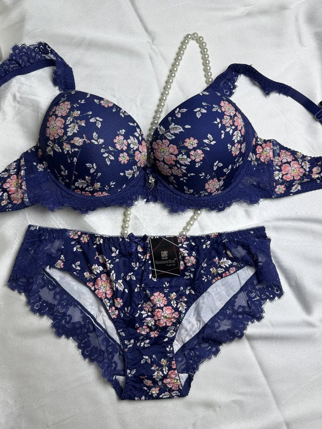 Floral Print Bra & Panty Set