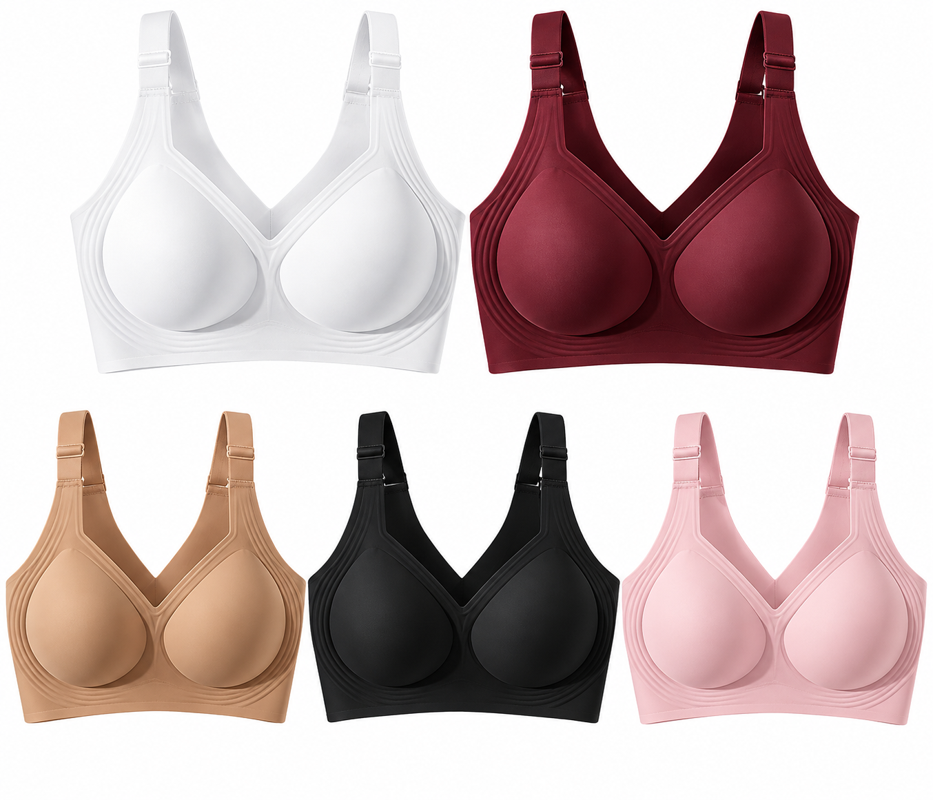 Jelly Bra Plus Size Supportive Seamless Bras
