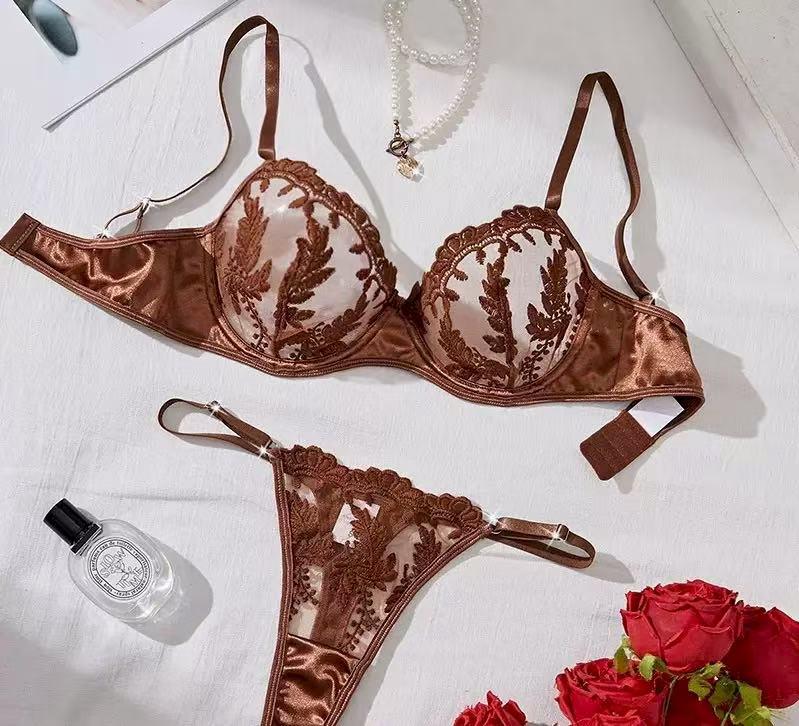 Floral Net Bra & Panty