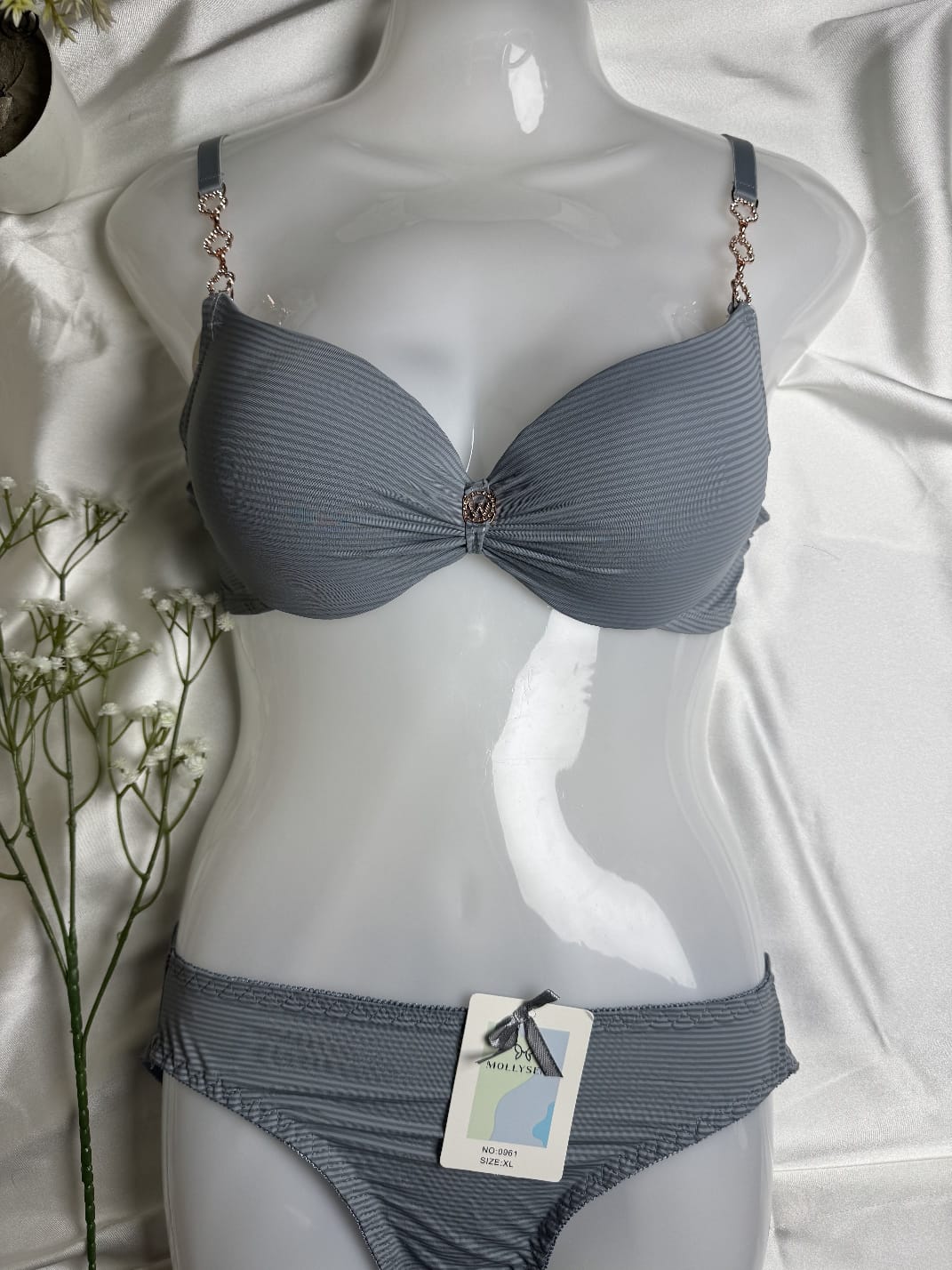 Ribbed Bra & Panty Set