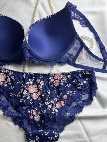Floral Print Bra & Panty Set